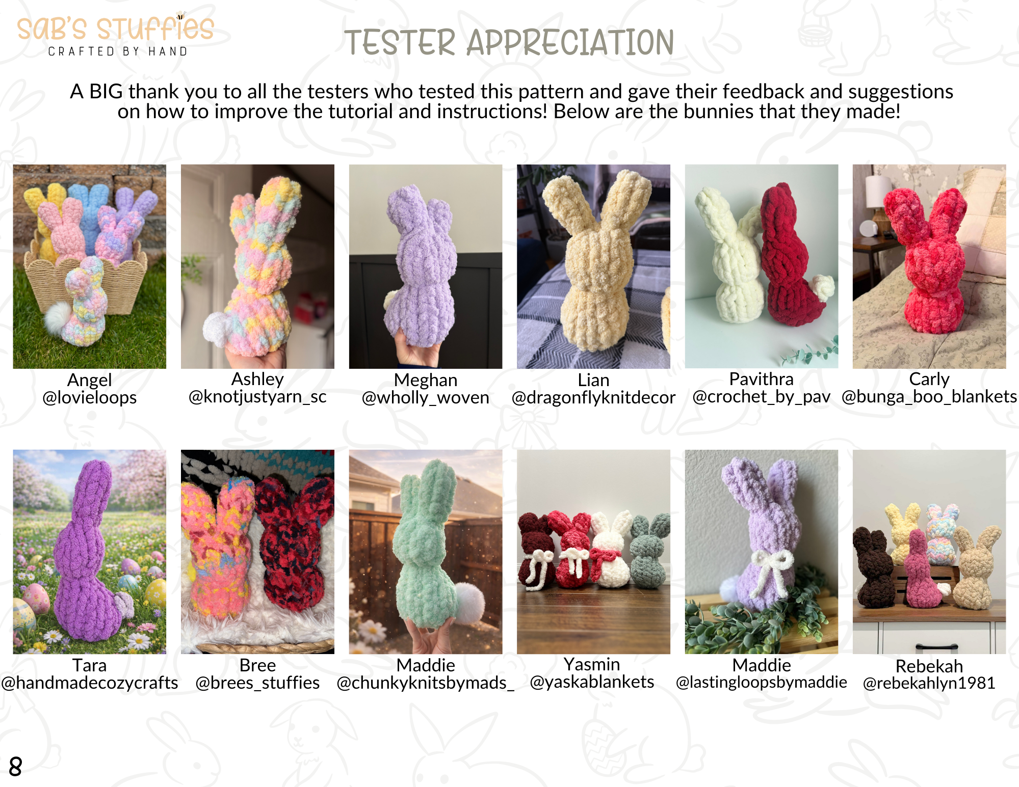 The Cottage Spring Bunny VIDEO TUTORIAL & WRITTEN INSTRUCTIONS - Image 5